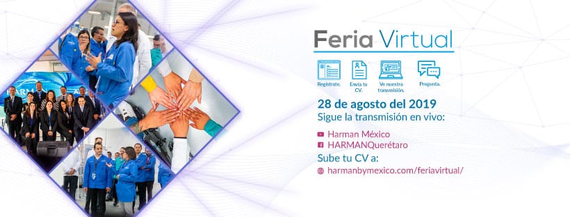Harman realizará Feria de Empleo Virtual este 28 de agosto, ¡no te lo pierdas!