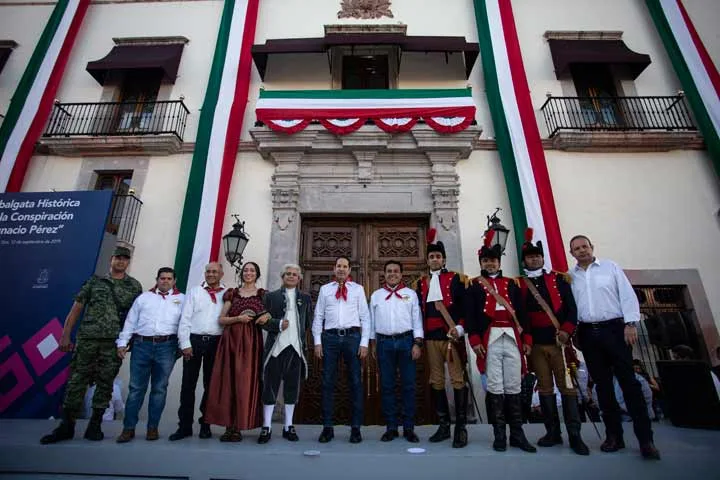 Inicio la Cabalgata Histórica de la Conspiración “Ignacio Pérez”; Francisco Domínguez entregó el mensaje