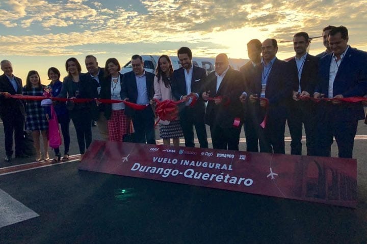 Conectan a Querétaro y Durango con vuelo directo desde el AIQ