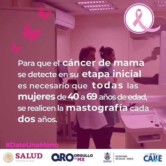 Date una mano, detecta a tiempo el cáncer de mama