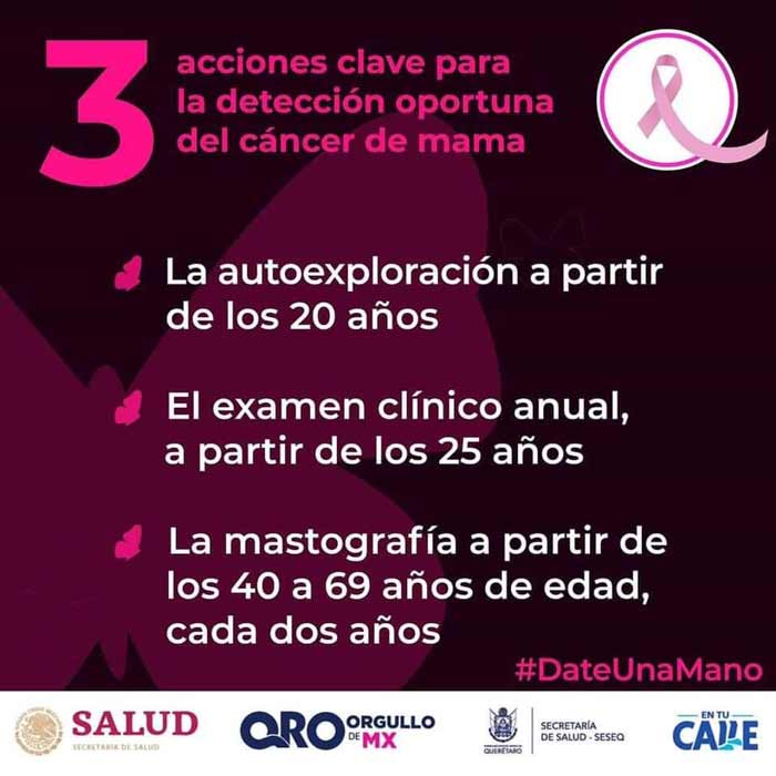 Date una mano, detecta a tiempo el cáncer de mama