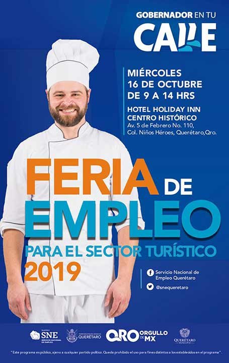 20 empresas del sector ofertan 311 vacantes en la Feria de Empleo Turística 2019 el 16 de octubre