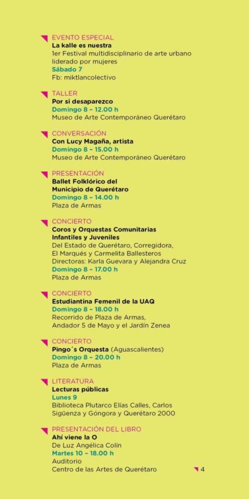 Más de 50 actividades artísticas del 28 de febrero al 28 de marzo en el programa "La mujer en la cultura"