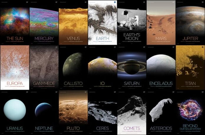 ¿Eres fan del Espacio?, la NASA pone a tu disposición 72 posters del Sistema Solar; descárgalos