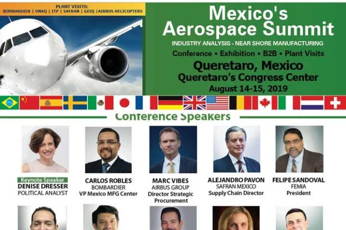 Querétaro será sede del Mexico´s Aerospace Summit 2019