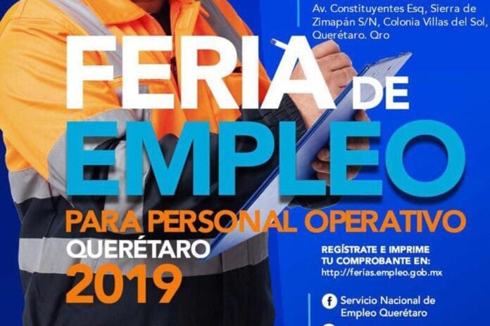 Última Feria del Empleo de este año en Querétaro este 6 de noviembre