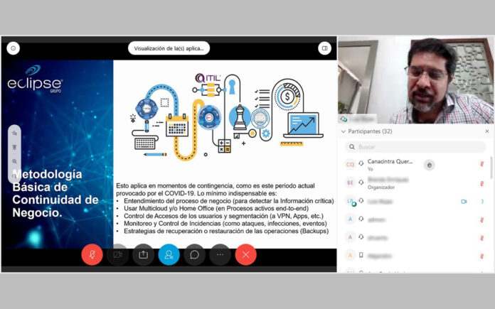 Organiza Canacintra plática sobre trabajo remoto de manera confiable