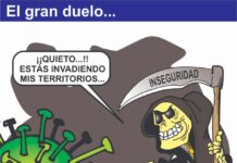 El gran duelo (Cartón del Monero Carbajal)
El gran duelo (Cartón del Monero Carbajal)