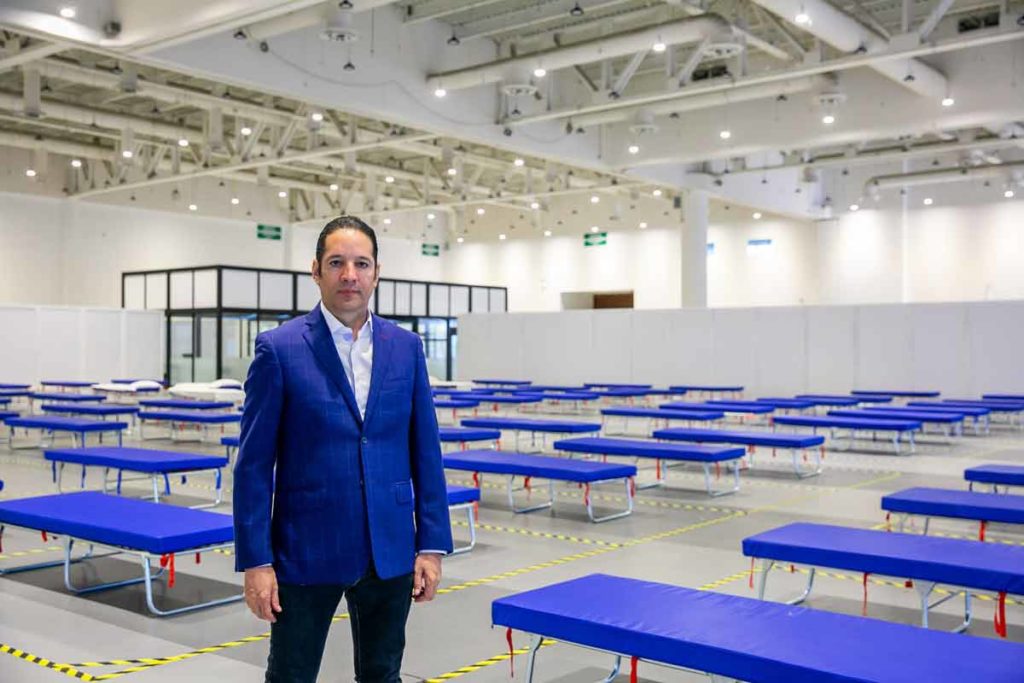 Lista reconversión del Querétaro Centro de Congresos para recibir a pacientes con COVID-19 que no requieran hospitalización