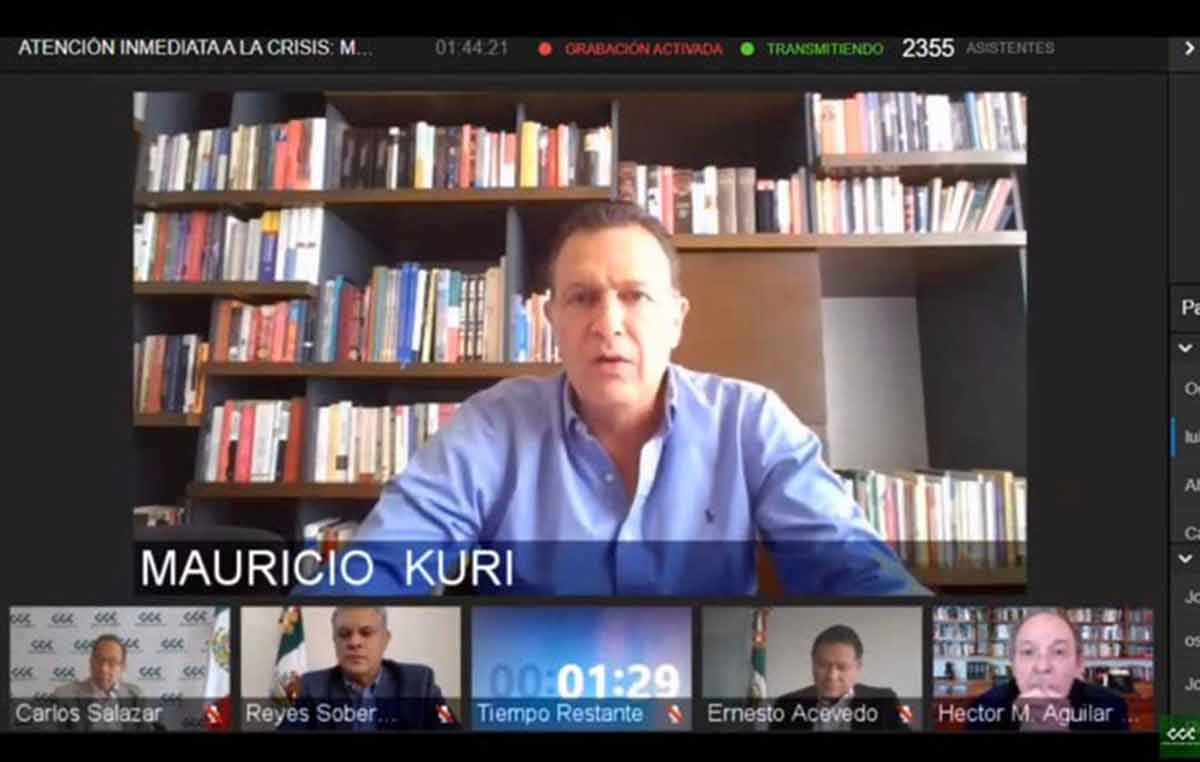 Presenta Mauricio Kuri siete recomendaciones estratégicas para afrontar los retos que vive México ante la crisis de salud y económica