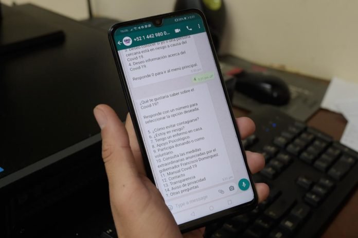 Qrobot brindará orientación médica y psicológica ante contingencia por el COVID-19 a las y los queretanos vía Whatsapp