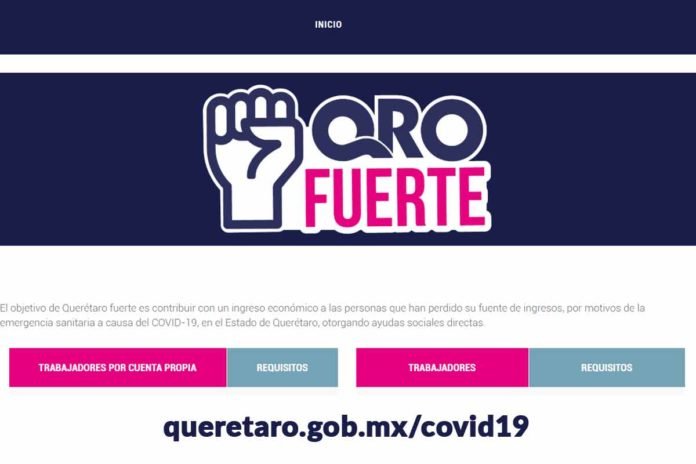 15 de mayo, fecha límite para inscribirse a programa Querétaro Fuerte para trabajadores y trabajadores por cuenta propía