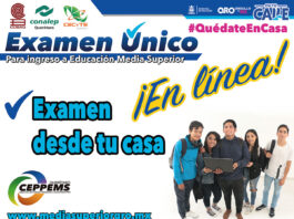 La aplicación del Examen Único para el ingreso a Educación Media Superior (EMS), se realizará de manera virtual del 29 de junio al 4 de julio.