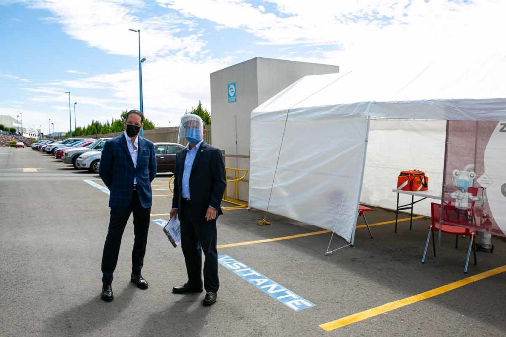 Supervisa Gobernador la implementación de medidas sanitarias en la empresa Hitachi Cable