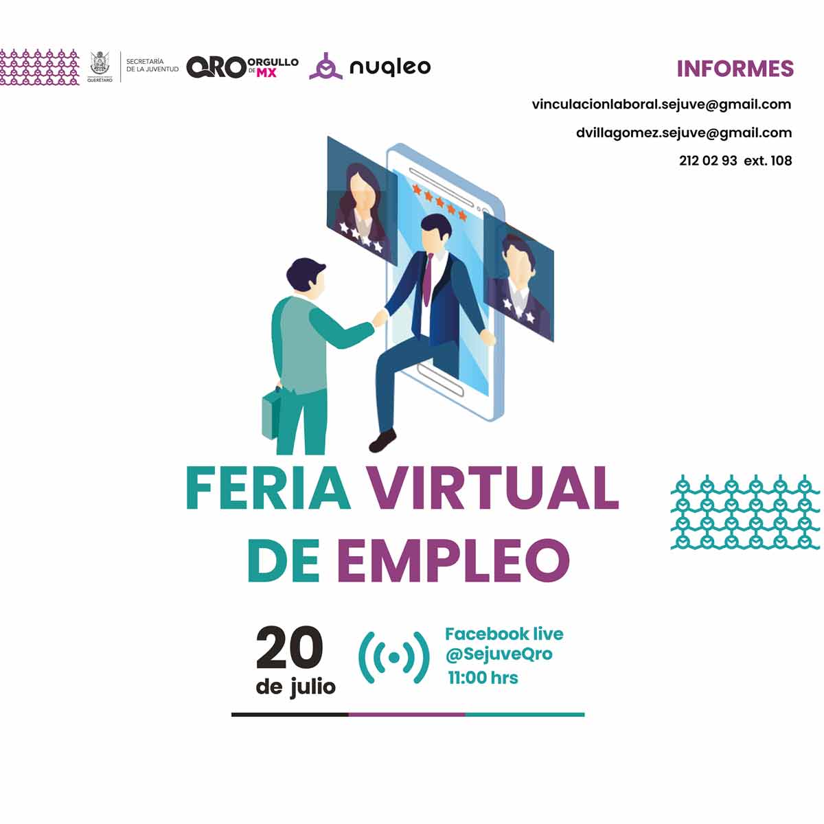 Este lunes 20 de julio será la primera Feria Virtual de Empleo ...