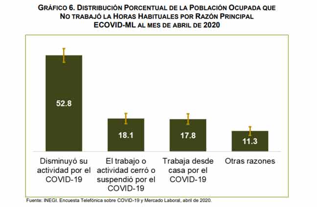 11.9 millones de personas en México permanecieron sin trabajo o no buscaron trabajo por el COVID-19