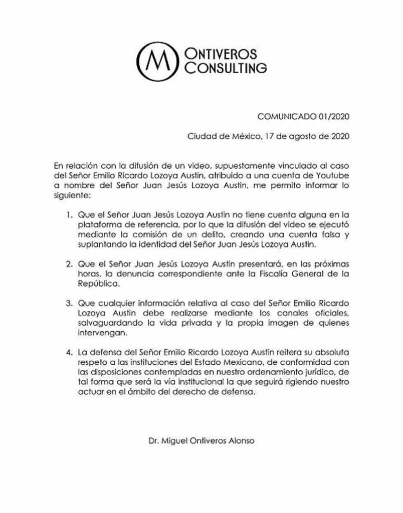 Nunca he cometido acto indebido alguno...reitero mi disposición a colaborar con las autoridades: FDS tras video difundido