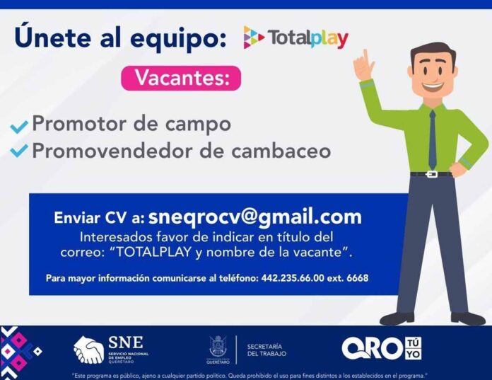 Ofertan 37 plazas formales en empresa de telecomunicación, en Querétaro