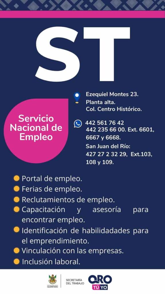 1,483 ofertas de empleos formales en para la segunda quincena de septiembre en SNE