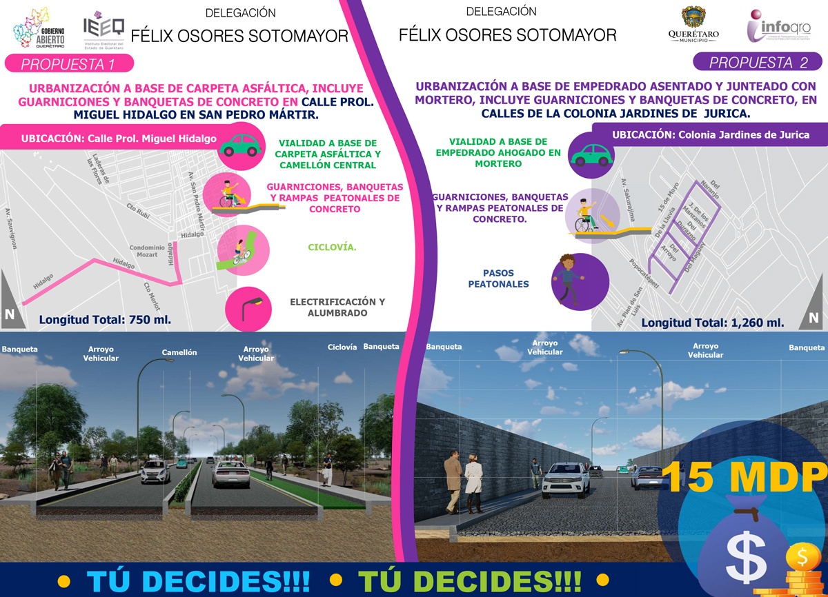 Lista la votación para elegir obra del Ejercicio de Gobierno Abierto 2020