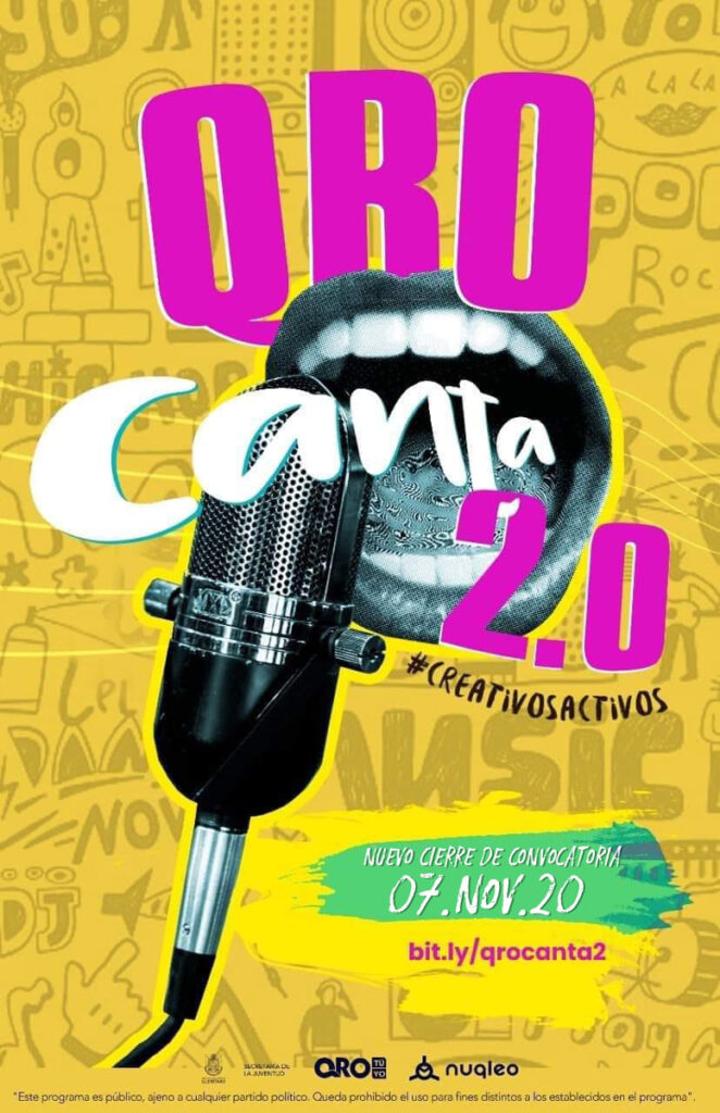 Últimos días para participar en el concurso QroCanta 2.0