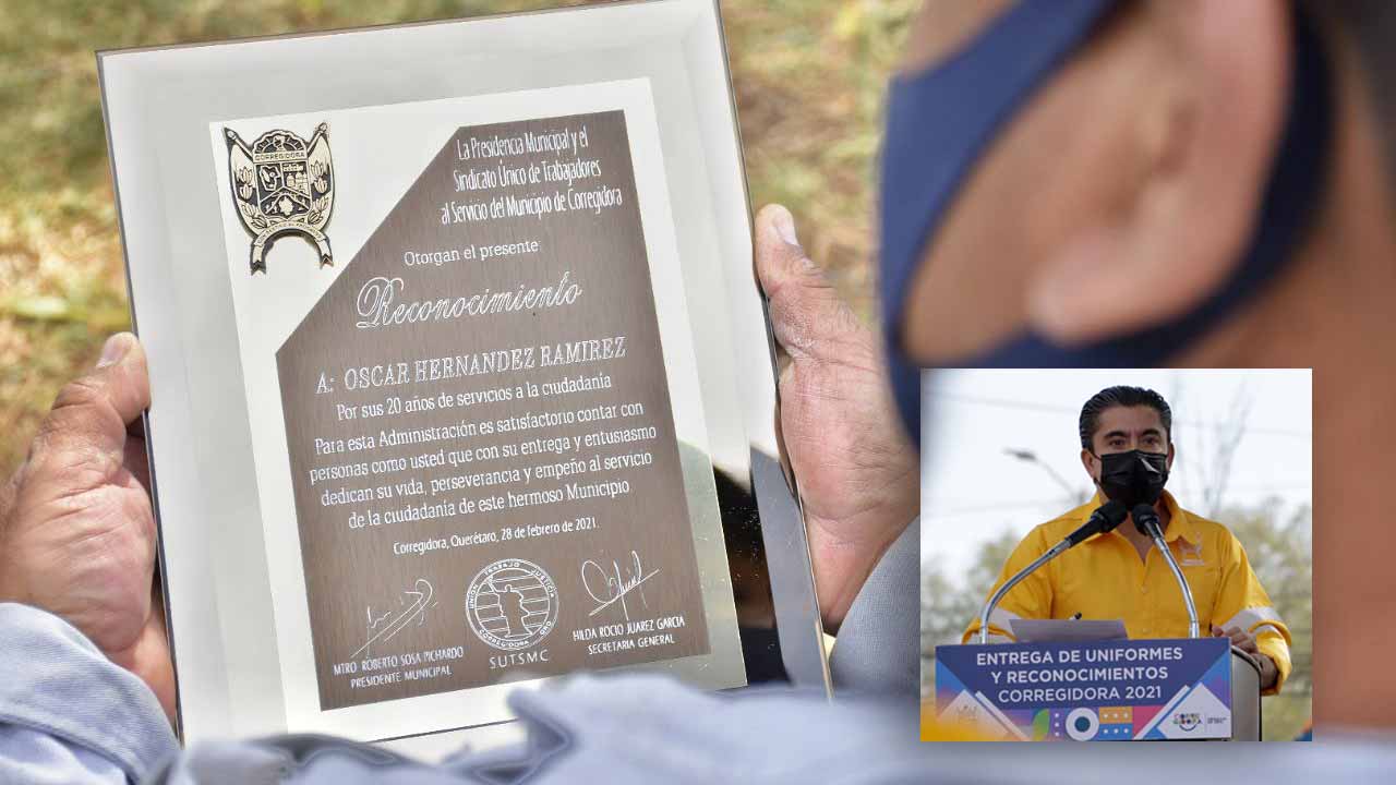 Reconoce Corregidora a trabajadores con más de 10 años de antigüedad