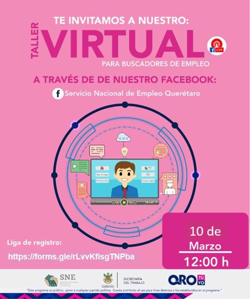 Más plazas formales para mujeres y hombres en los eventos de empleo de la siguiente semana