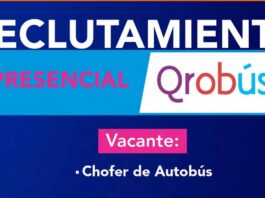 Reclutamiento presencial para operadores de autobus en Qrobus 23 y 24 de marzo