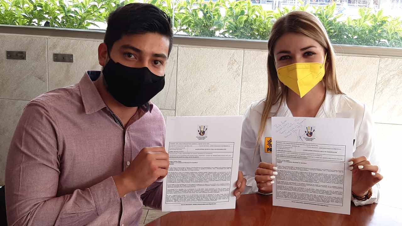 Entregan Agenda Juvenil por la No Discriminación a candidatos a la presidencia municipal de Querétaro