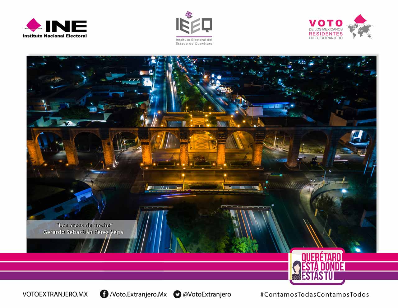 Promueve IEEQ voto en el extranjero, a través de concurso de fotografía