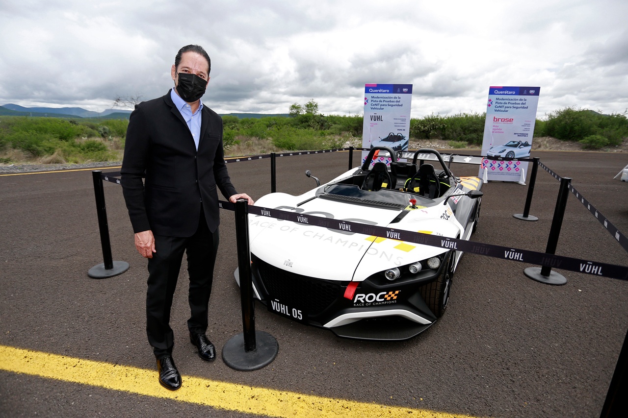 Inaugura Gobernador ampliación de la pista de pruebas del CeNIT para la Seguridad Vehicular