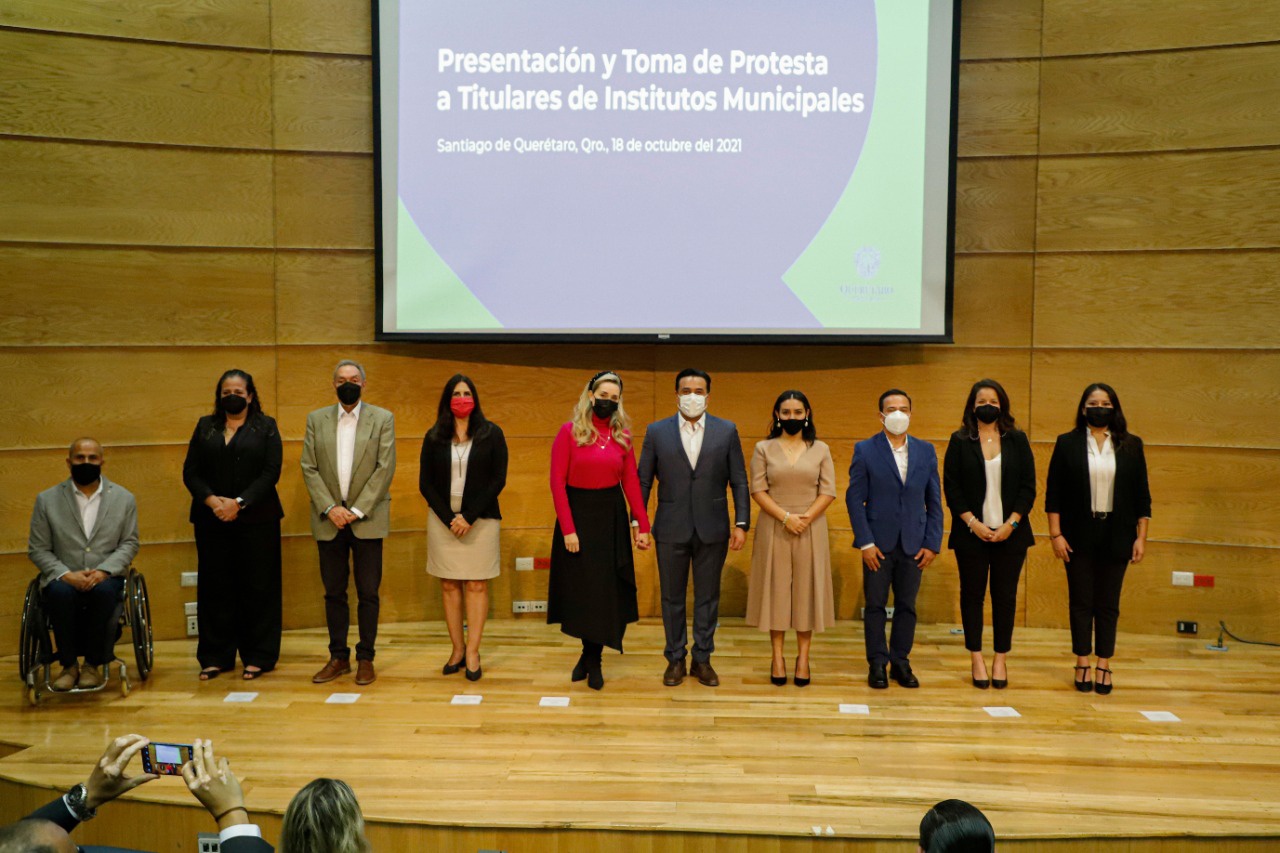 Presentó Luis Nava a los titulares de ocho Institutos Municipales de Querétaro