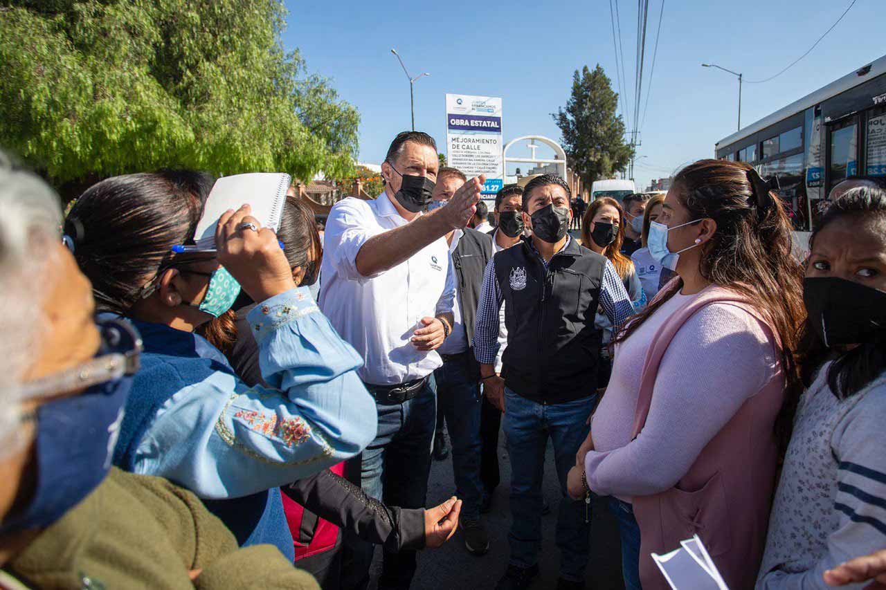 Kuri supervisa obras por más de 26 millones de pesos en el municipio de Corregidora