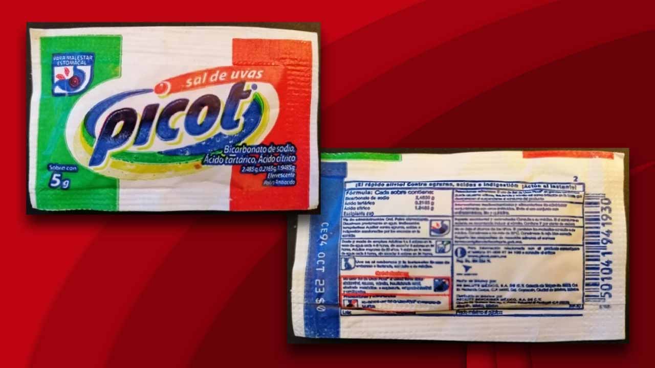 Alerta sanitaria sobre falsificación del Sal de Uvas Picot F.F.