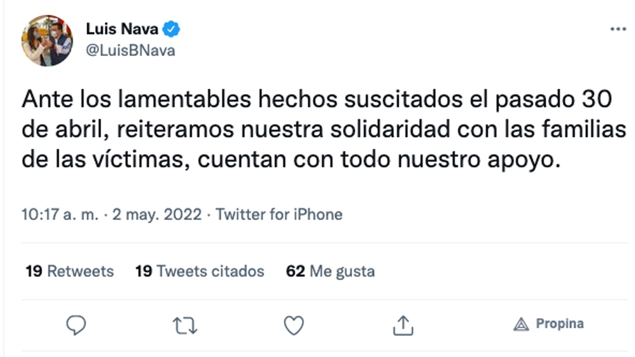 Cero tolerancia ante hechos del 30 de abril, brindarán apoyo a víctimas