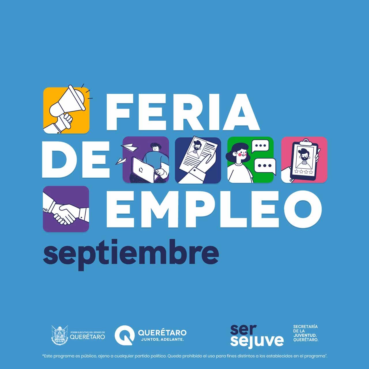 Recuerda, este 30 de septiembre habrá Feria de Empleo Virtual para jóvenes