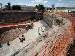 Construcción del primer cárcamo de 5 de febrero tiene un avance de 72%, Kuri supervisa obra