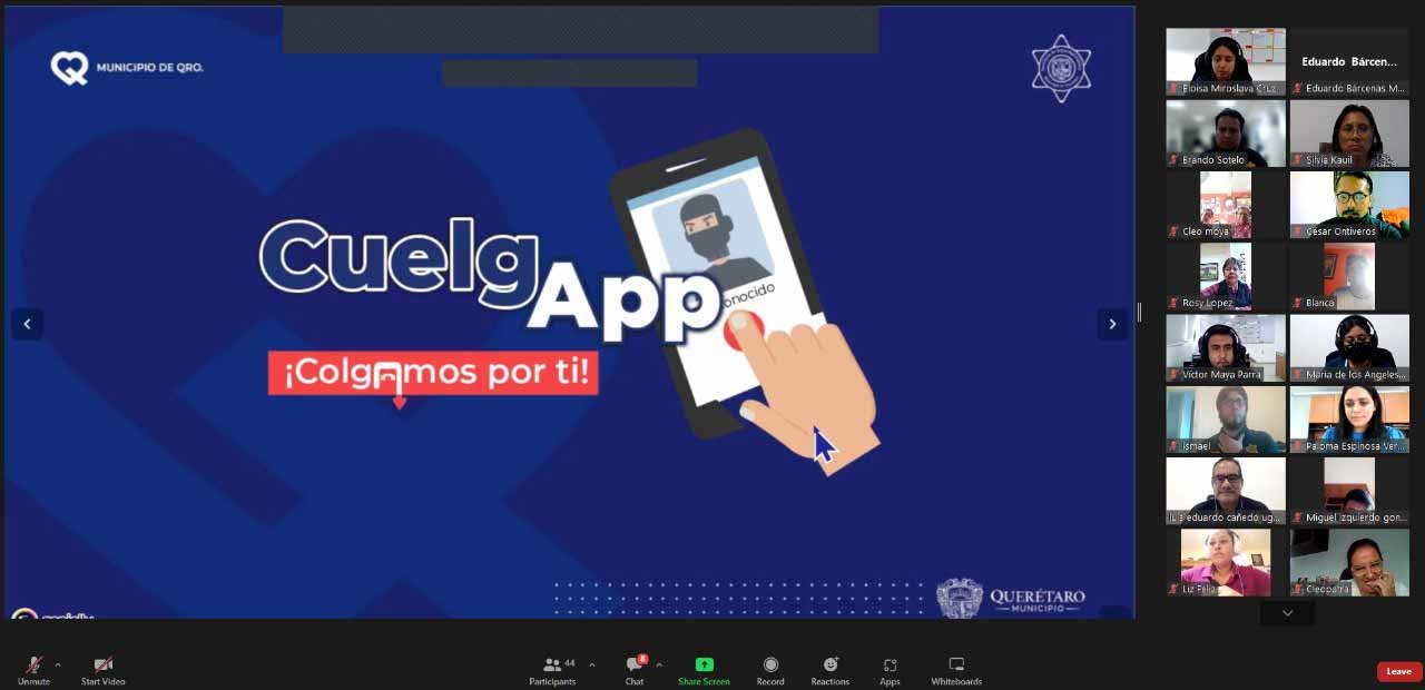 SSPMQ presenta CuelgApp a Redes Ciudadanas