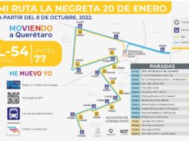 Conoce la Ruta L-54 (antes 77), La Negreta - 20 de enero