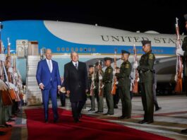 Air Force One aterriza en el aeropuerto Felipe Ángeles