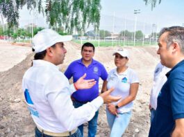 Roberto Sosa supervisa obra de vaso regulador en la colonia Emiliano Zapata