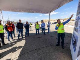 Supervisa Gobernador construcción del patio de maniobras para unidades de Qrobus