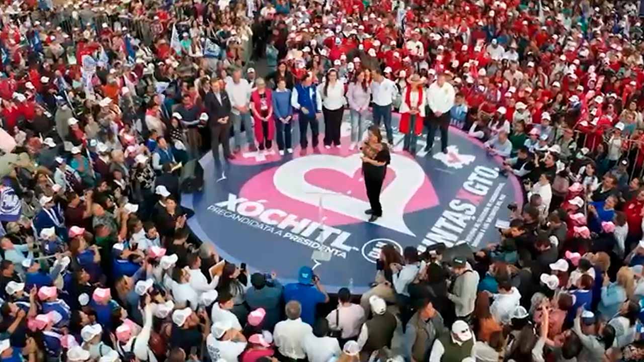 "Yo sí voy a enfrentar a la delincuencia", indicó Xóchitl Gálvez en su cierre de campaña