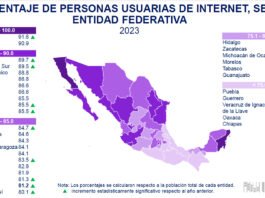 82.8 por ciento de los habitantes de Querétaro son usuarios de internet