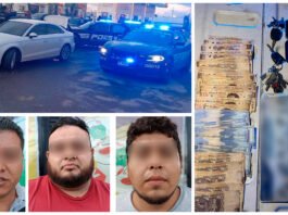 Los presuntos responsables, con antecedentes delictivos, trataron de ofrecer 75 mil pesos para evitar su detención; traian placas falsas y llaves limadas