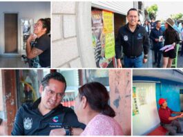 Chepe Guerrero entrega obra en Los Ángeles y visita a pequeños comerciantes
