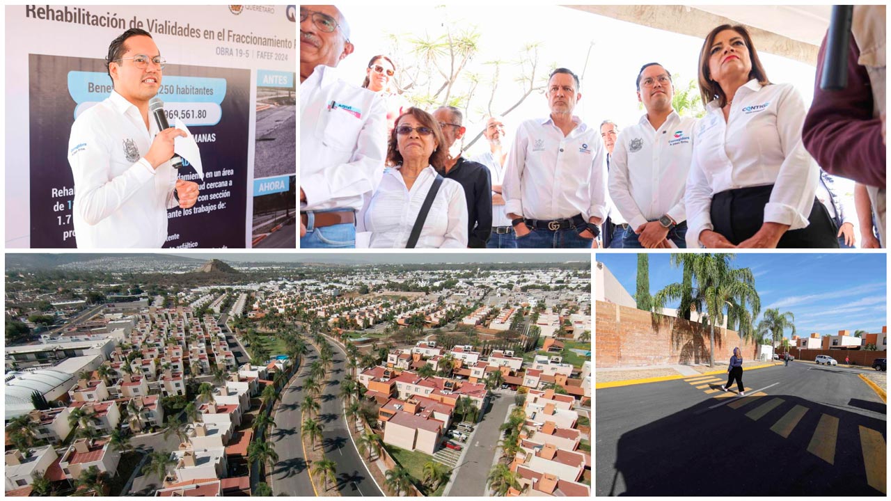 Mauricio Kuri y Chepe Guerrero entregan rehabilitación de vialidades en Puerta Real