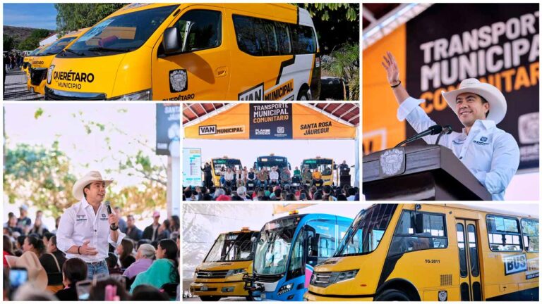 Felifer Macías presenta Transporte Municipal Comunitario en Santa Rosa Jáuregui