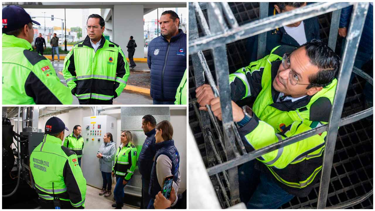 Chepe Guerrero supervisa cárcamo del Distribuidor Constituyentes para prevenir inundaciones