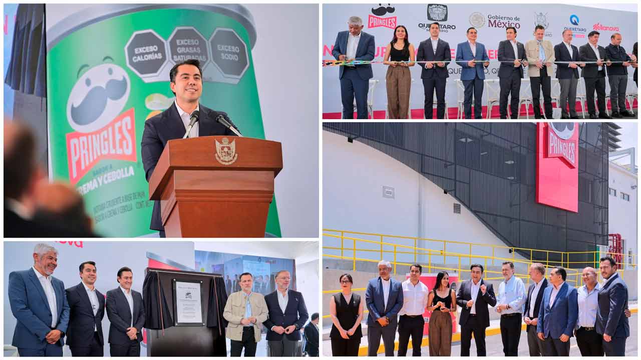 Inauguran Mauricio Kuri y Felifer Macías la primera planta Pringles en México